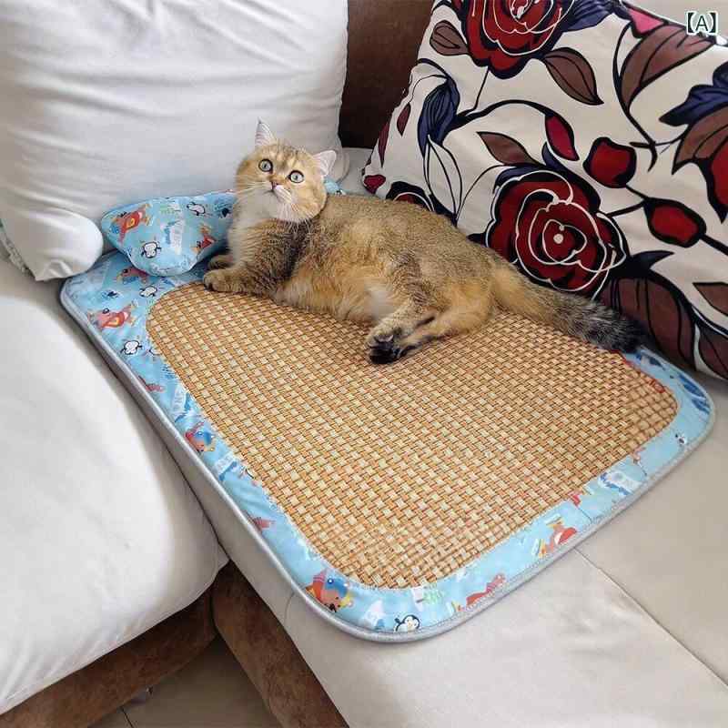 ペット 寝具 ハウス 猫 ベッド 睡眠 クールパッド 夏 アイス パッド ペット マット 犬 クールマット 冷却 アーティファクト オール シーズン ユニバーサル 2025
