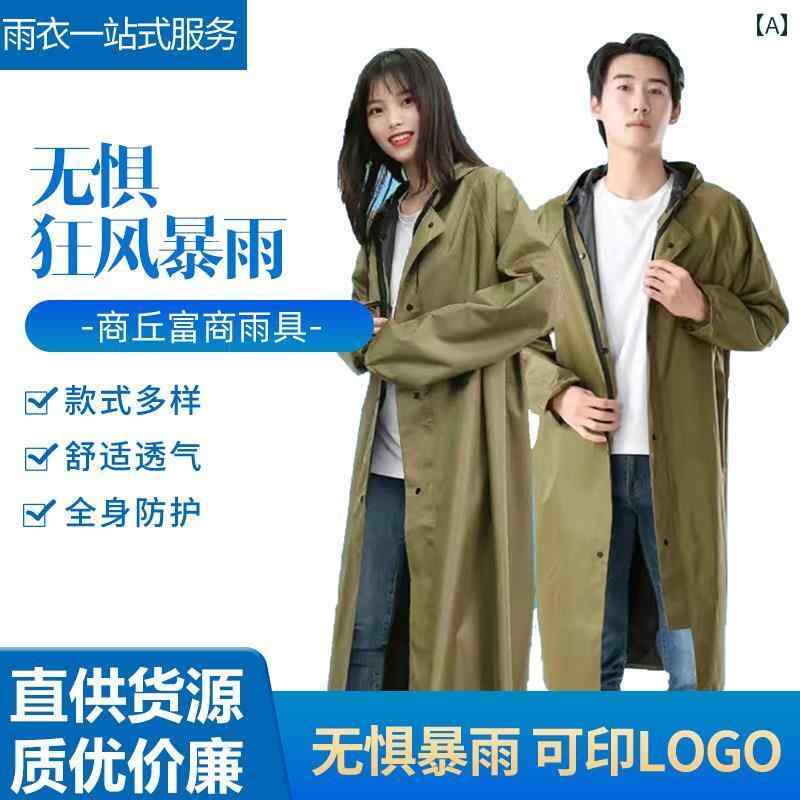 アウトドア かっぱ レインウェア ミリタリー キャンバス ロング ワンピース 全身 防水 耐摩耗 厚手 大人 男女 アウトドア 労働 保護 レインコート レインパンツ