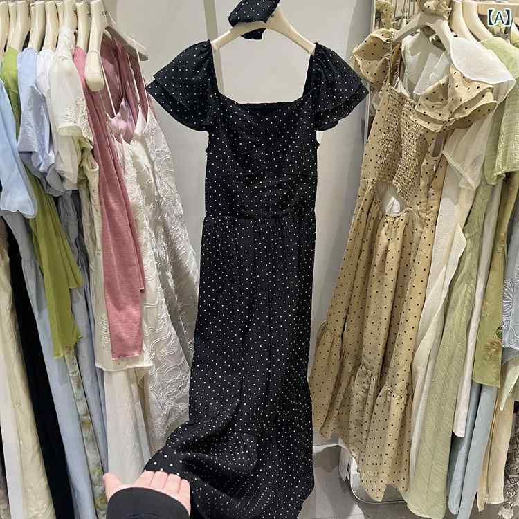 点点 水玉 衣装 フレンチ 弱められた フライング 捩りの 点点の 御召しもの 成人女性用 2025夏の新 な 真四角素っ首のの か細い ロング