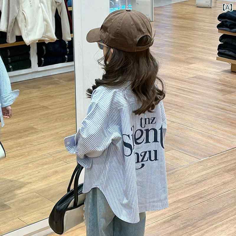 キッズ ブラウス 女の子用 女の子 シャツ 2025 春秋 トップス ベビー 韓国 ウェア 初秋 子供用 おしゃれ コート