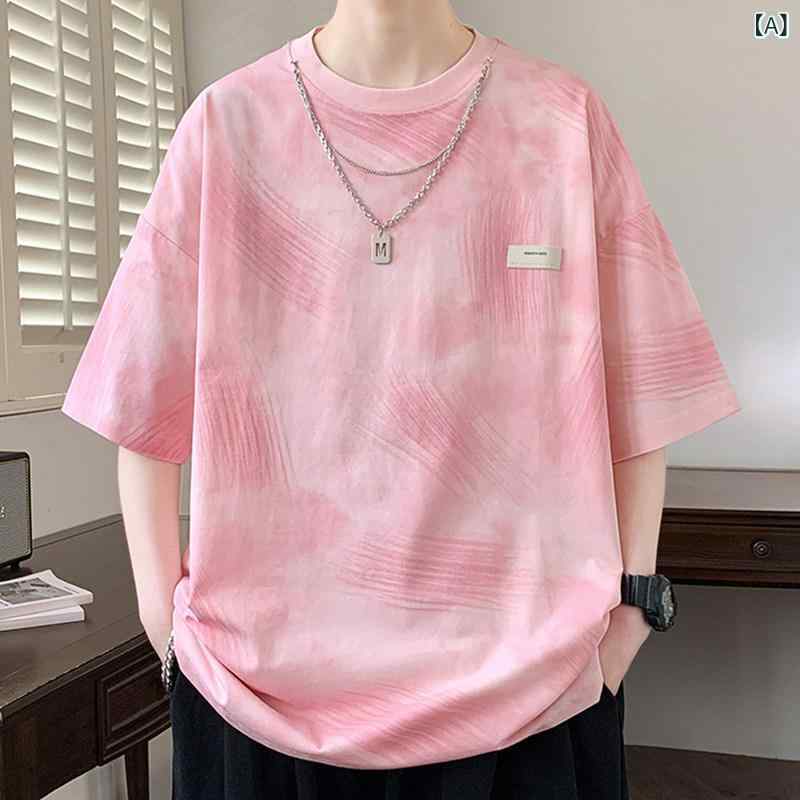 メンズTシャツ ワンポイント 夏の メンズ 半袖 Tシャツ 中高 生向け スタイル 男の子向け ゆったり トップス 万能 カジュアル