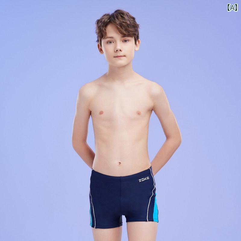 男の子用 水着 パンツ コーチは Zokeの 子供用 水着 Zoke ボーイズ トレーニング 速乾 ボクサーショーツ 競技 レーシング スーツを 推奨 しています