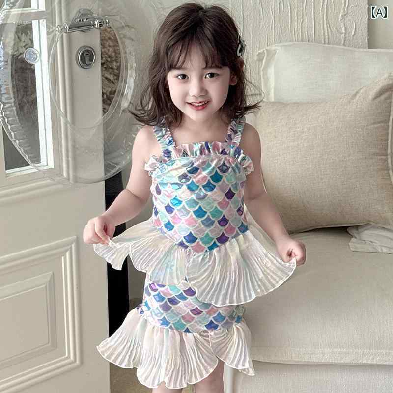 女の子用 かわいい マーメイド マーメイド 子供用 水着 女の子用な プリンセス ドレス ベビー 小さい 女の子 ワンピース