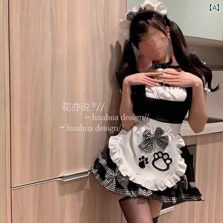 メイド服 大きめ サイズ 花柄 かわいい 猫 柄 セクシー ロリータ メイド 服 コスプレ セット