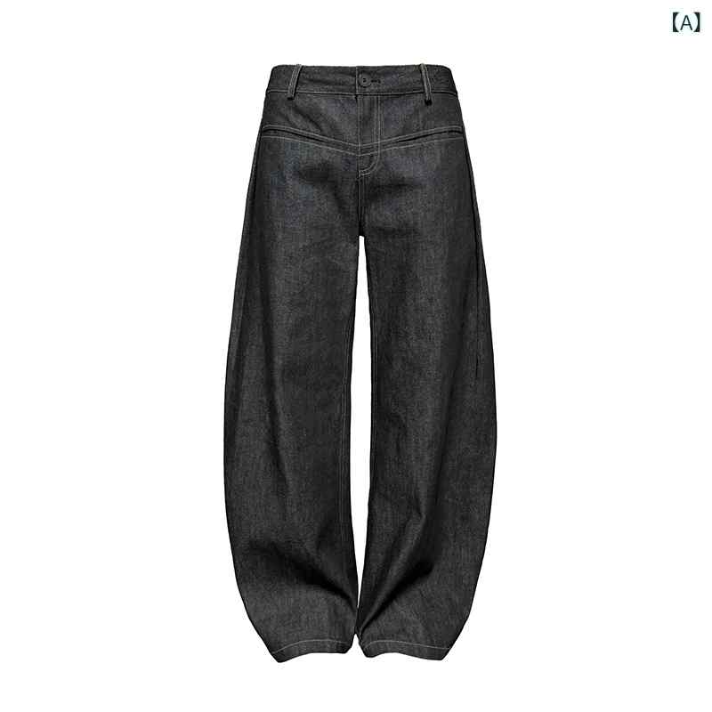 ローライズパンツ 今めかしい レディース JCAESAR DENIMS I 字 筋目 バナナの木 ズボン下 広広とした＆ ローライズ シミター 表現スタイル 黄色編み目 WOMEN つづき物