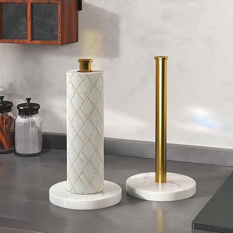 キッチン ペーパー ホルダー キッチン ペーパー タオル ラック 金属製 垂直 ロールホルダー シンプル 多機能 家庭用 カウンター トップ プラスチック ラップ 収納