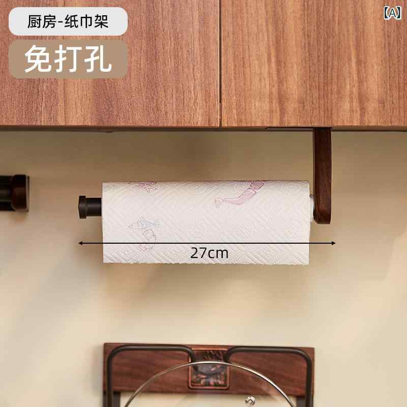 キッチン ペーパー ホルダー キッチン ペーパー タオル ラック 壁掛け 式 パンチ フリー 吊り下げ ロール 収納 ラグ オイル 吸収 ハンガー ラップ