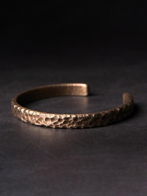 バングル ブレスレット メンズ Quweihua レトロ ジュエリー カップル シンプル 銅 ブレスレット 男性 個性 金属 女性