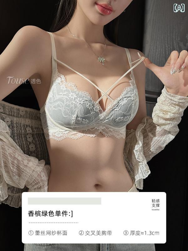 下着 セット ランジェリー 小さい 胸を 持つ レディース レースの 下着 ハーフ カップを 寄せ集め 大きい 見せる 2025夏の スタイル 細い ストラップ 魅惑的 ブラセット
