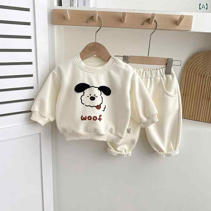 ベビー服 上下セット かわいい 男の子用 ベビー 服 春服 幼児用 ツーピース スーツ 1歳 児用 スウェットシャツ