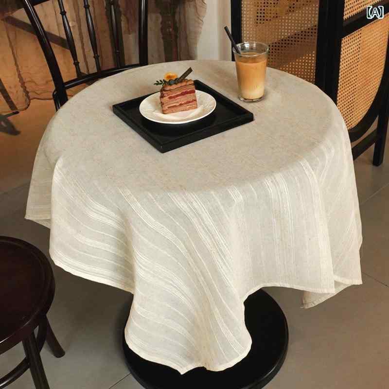 リビング テーブル クロス テーブル クロス スタイル フレンチ レトロ ラウンド ハイエンド コーヒー マット キャビネット カバー タオル