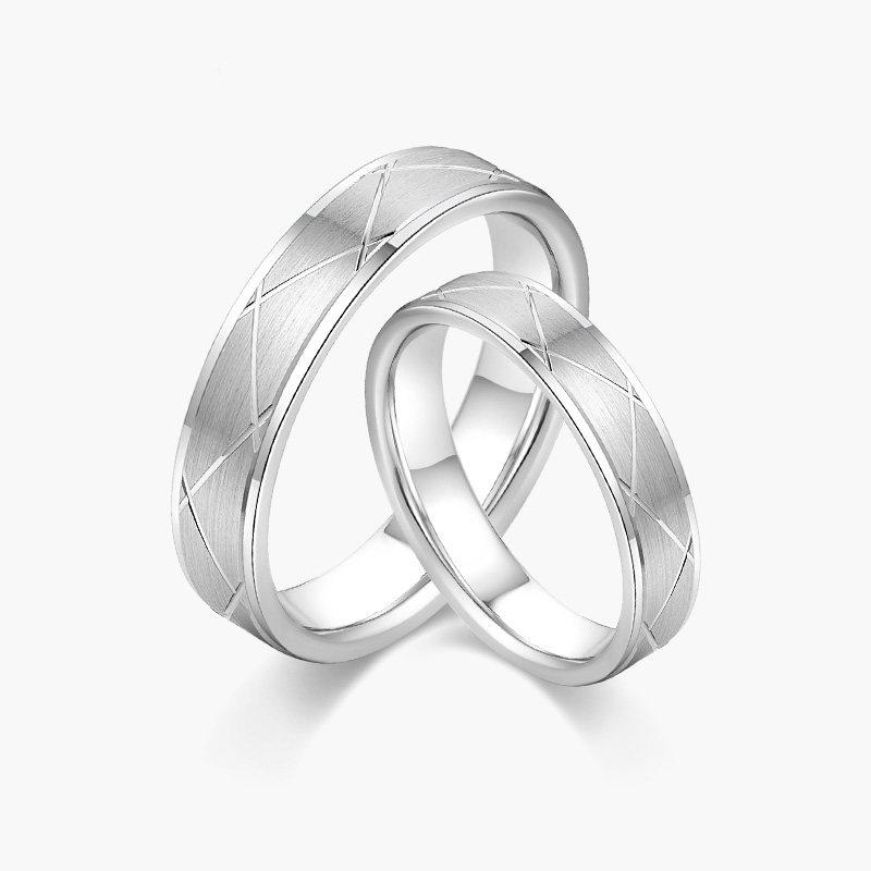 指輪 リング メンズ 高級 ビーズ _ プラチナ カップル リング プレーンリング PT 950 メンズ プロポーズ 結婚 指輪 レディース シンプル｜LAONsChoice