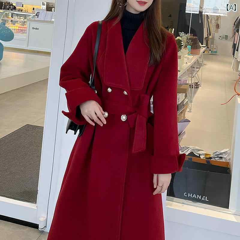 チェスター 厚地の外套 窈窕たる 秋冬 干支 厚地の外套 羊毛 成人女性 スレッド レディース 華燭の典 ロング 馬鹿でかい大きさレディース 服