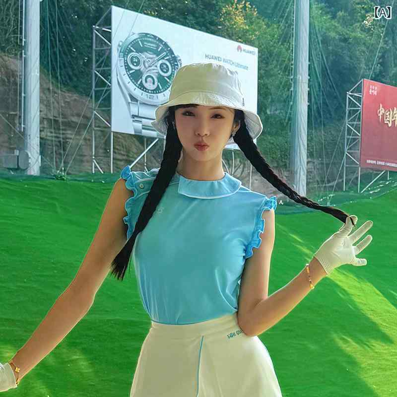 レディース ゴルフ御召しもの TASHI GOLF 夏 小 翔 風 速乾 伸縮性 ノースリーブ ゴルフ御召しもの レディース トップス 遊撃手 スコート ズボン下