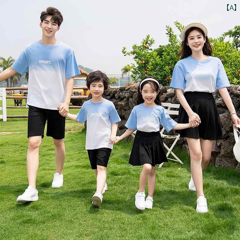 お揃い ファッション コーデ ペアルック カジュアル 親子 夏服 3人 家族 4人 母 娘 夏 母と 子 2024年 Tシャツ ファミリー スーツ