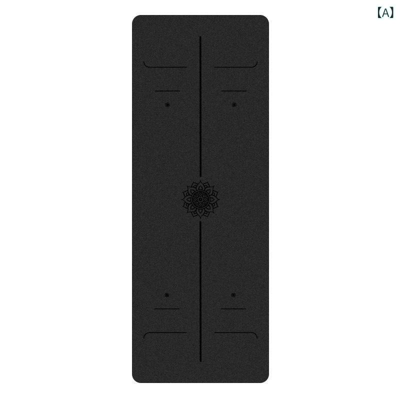 フィットネス マット ジム ゴム PU ヨガ マット高 ソリッド レザー 耐摩耗 プロ ローカル タイラント マット 滑り止め 吸汗 フロスト フィットネス