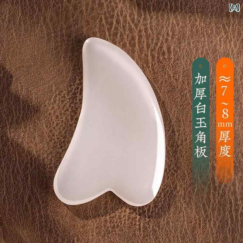 美顔 ローラー マッサージ 玉 来 順 南陽 白翡翠 石 スクレーパー 顔 フェイス 専用 シェービング ボード目 腱 スティック 女性 全身 万能