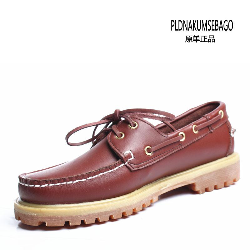 メンズ モカシン カジュアル シューズ アメリカン シングル ボート シューズ PLDNAKUMSEBAGO オーセンティック ワークウェア レザーシューズ