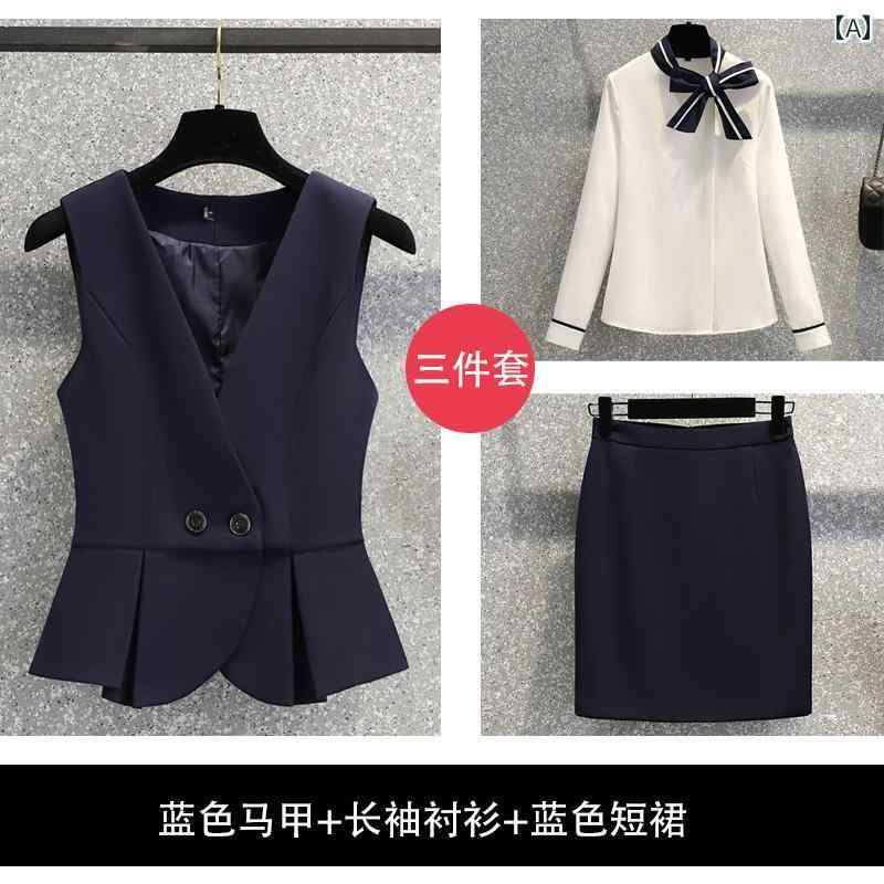 ユニフォーム エステ 事務服 女性用 高級 プロ 仕様の 春夏用 制服 スチュワーデスの 美容院の 美容師 ホテルの フロント 宝石 店の 作業着 スーツ