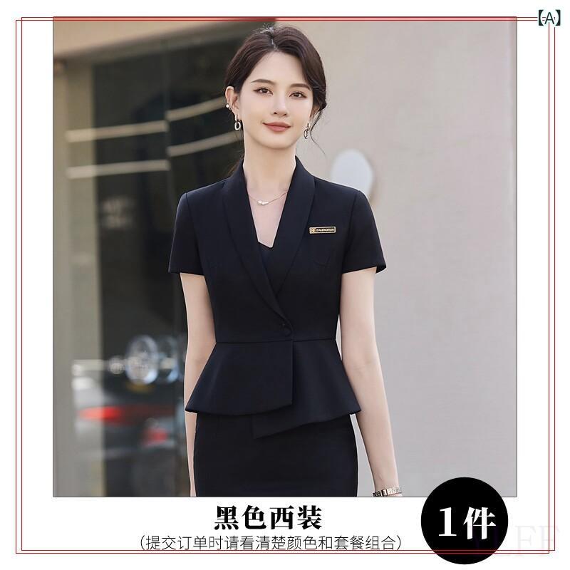 制服 エステ 事務服 亭主もち用 御役目着 労働者階級の 夏 半袖 美容院 薄っぺら 向こう正面 受け付け 折りかがみ 背広 リラックス・マッサージ用品-エステユニフォーム