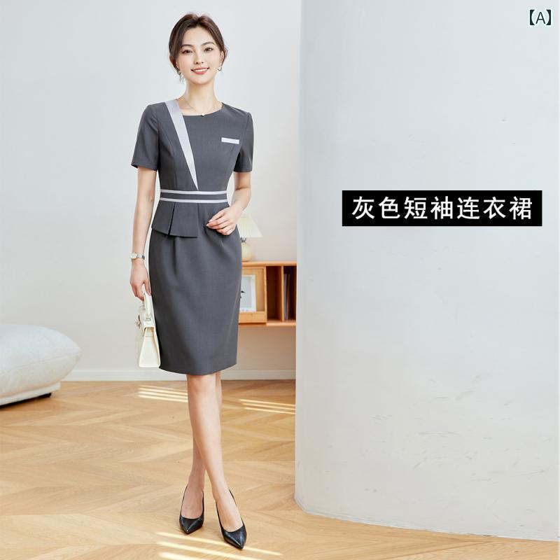 ユニフォーム エステ 事務服 プロ ドレス ゴールドショップ 宝石 店の 作業着 美容院 医療 美容 受付 ホテルの 制服 ファッション