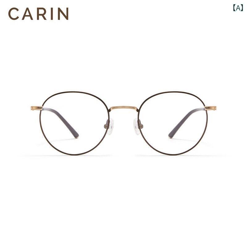 めがね レディース 韓国 【 スージーと 白 鹿の同 型】 CARIN 近視用 ブルー ライト カット メガネ JANE 高級 無地 メイク R｜LAONsChoice