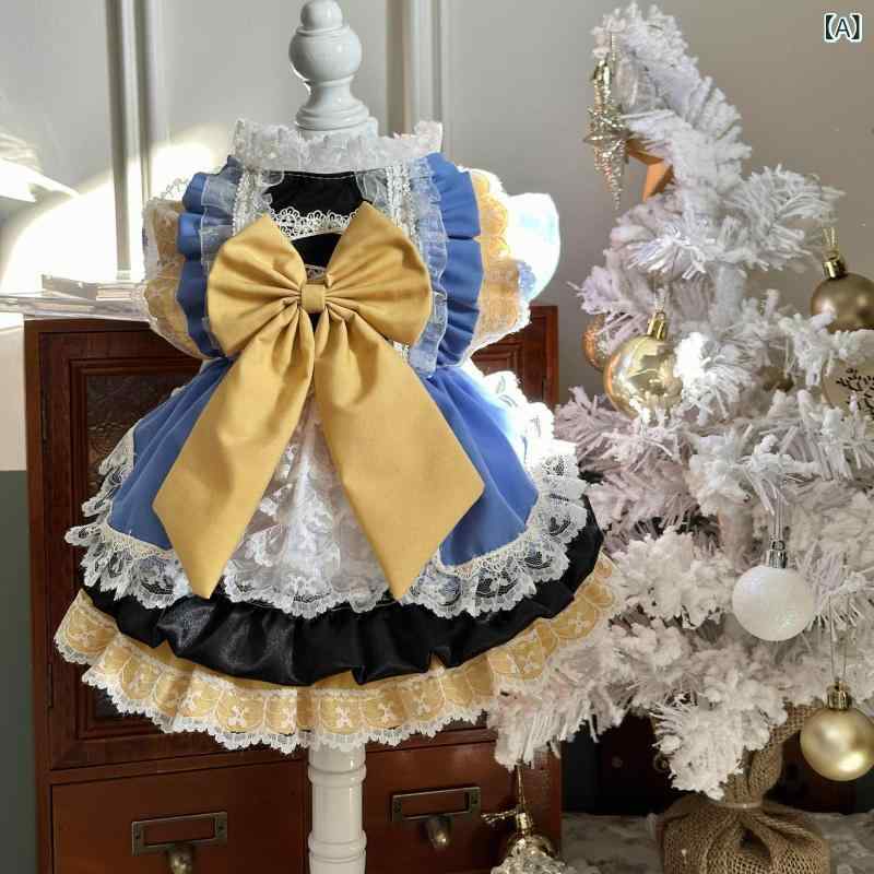 ペット用 クリスマス AW 高級 ペット コーギー 柴犬 レース 重低 彩度 猫 黄色と 青目を 引く