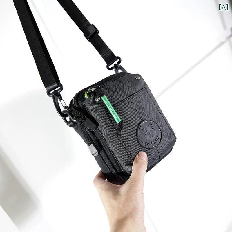 便利 メンズバッグ 2way 3way ボランティアの ウエスト バッグ 縦型 防水 ミニ 多機能 ショルダー メッセンジャーバッグ アウトドア メンズバッグ 着用 ベルト 2