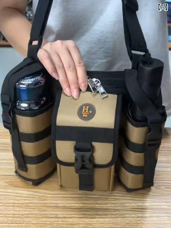 便利 メンズバッグ 2way 3way メンズ 美しい 両面 ウォーターボトル カップ 片 肩 クロス ボディ 防水 97インチ IPAD 傘 ショッピング 旅行 バッグ