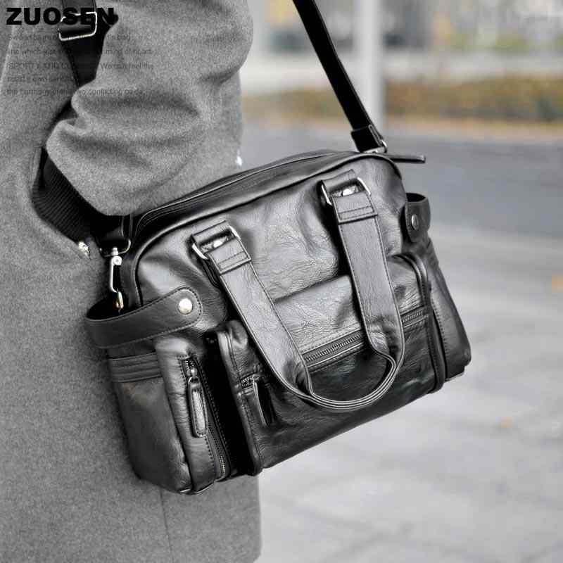 便利 メンズバッグ 2way 3way Zuosen ZUOSEN ハンドバッグ メンズバッグ 横型 スポーツ カジュアル 韓国 ビジネス ショルダーバッグ メッセンジャーバッグ
