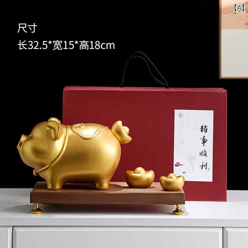 貯金箱 インテリア 貯金 箱 大型 金色の 豚 入るだけ 出ない 2025年新 男の子 女の子 開封 誕生日 プレゼント
