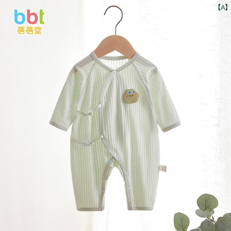 ベビー服 カバーオール ロンパース ベビー 服 綿 夏用 薄手 モンク 新生児 ジャンプスーツ 03ヶ月 6歳 ロンパース
