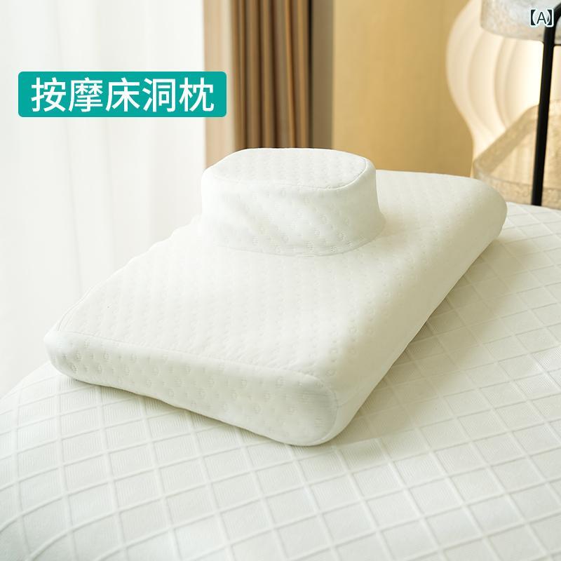 良質 安眠 枕 ラテックス 枕 コットン カバー 付き 美容院 マッサージ ベッド 対応 カーブ ウェーブ 大人用 シングルのみ