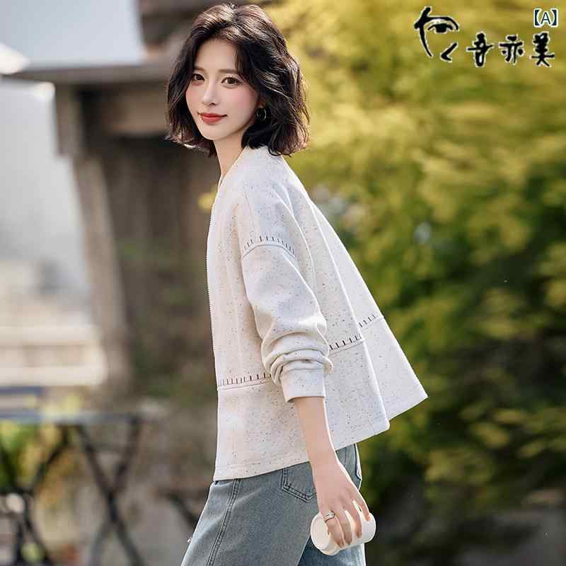 キルティング 上衣 レディース Ximi 白いこと Xiaoxiang 野球 上衣 遊撃手 レディース 2025 春 ボンネットなし プルオーバー 編み物ジレー