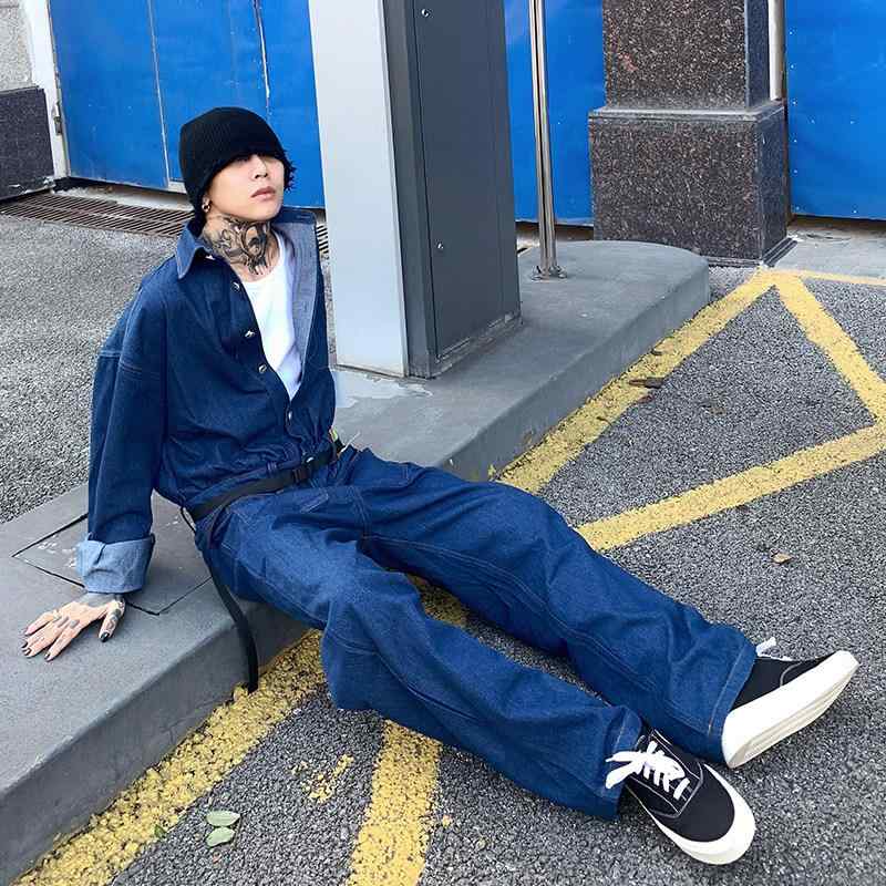 メンズ オーバーオール つなぎ 私の 名前は デジ 秋 個性な メンズ 作業着 ジャンプスーツ な ストリート 重厚 ジャンプスーツです。