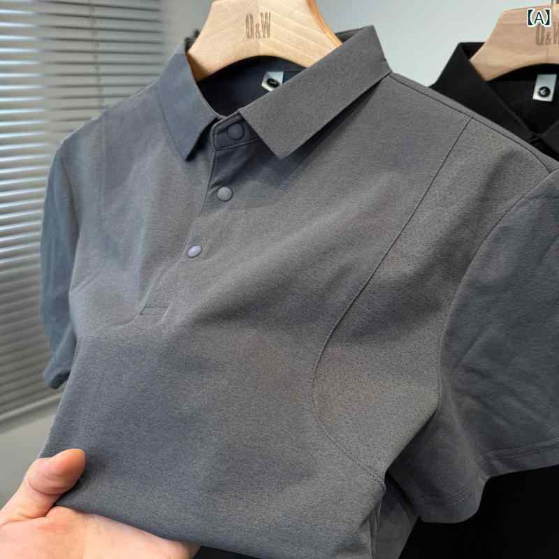 メンズ ポロシャツ シンプル スポーツ カジュアル スプライシング 半袖 Tシャツ メンズ 2025 シャツ カラー ポロシャツ 無地 夏服