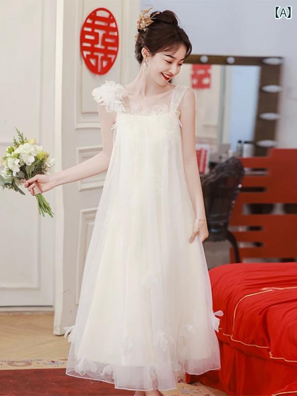ウェディング ドレス 花嫁の 軽い ウェディングドレスの モーニング ドレスの 森 シリーズ スーパー フェア リース リングの ドレス 韓国 旅行の 撮影の ウェディング 妊婦は 婚約 120を 着用 する ことが できます