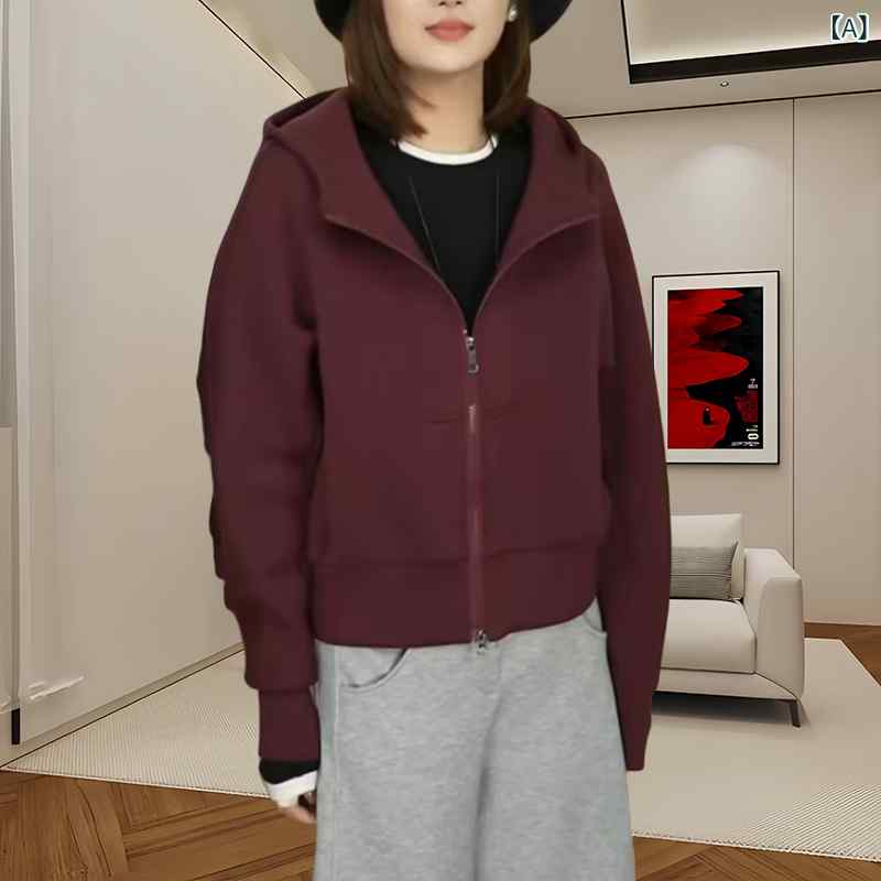 秋冬 レディース パーカー ダブル ジッパーの 長袖 スウェットシャツ 女性用 秋冬 シンプル フード付き ジャケット な カジュアル 万能 トップス