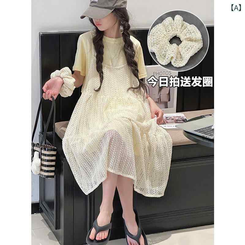 お子さん服 スコート 心地好い サン シャオメイ キッズ ズボン吊り お姉さん 背広 スコート 2025 夏の お子さん用 半袖 背広 キッズ・ベビー・マタニティ-カジュアルスカートセット