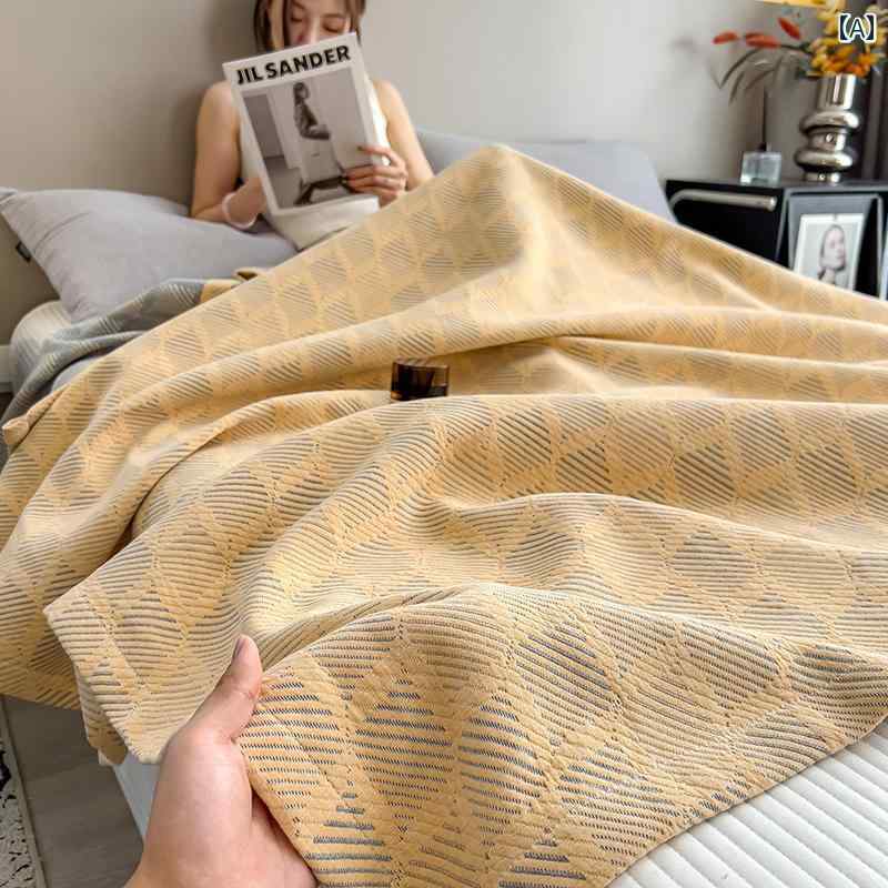 タオルケット ブランケット 綿の 昔ながらの ガーゼ タオルケット 大人 夏用 厚手 カバー ケット 綿 シングル 薄手 エアコン 毛布