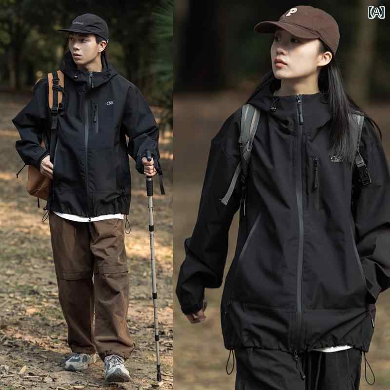 レディース アウトドア パーカー Psalmist Singer Mountain Outdoor ThreeinOne フード付き ジャケット ハードシェル 防水 メンズ レディース 厚手