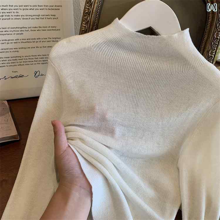 子供服 タートルネック セーター 女の子 レイヤリング シャツ 秋服 2024 子供用 万能 無地 ニット ウール セーター ガール タートルネックセーター