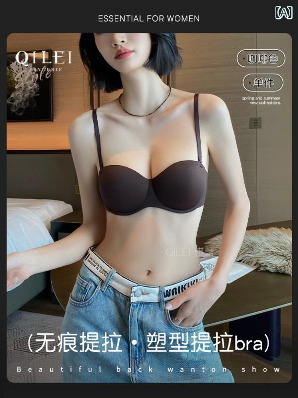ノンワイヤー ブラ 下着 小さい 胸の レディース ラウンド カップブラ プッシュアップブラ 垂れ 防止 快適で シームレスな ハーフカップブラ