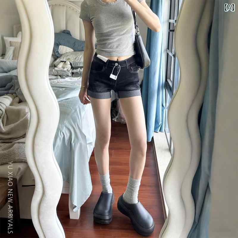 aライン ヒップ ショートパンツ 夏の レディース アメリカン aライン デニム ホット ショーツ 洋 ナシ型の ボディ スリミング 大きめ サイズ mm 伸縮性の ある アウターウェア パンツ