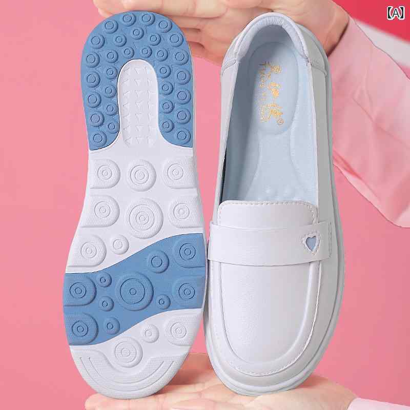 ナースシューズ ソフト ソール 女性用 ナースシューズ ソフト ソール 足が 疲れにくい 厚底 春夏 身長 アップ 軽量 快適 滑り止め 美容院 作業 靴
