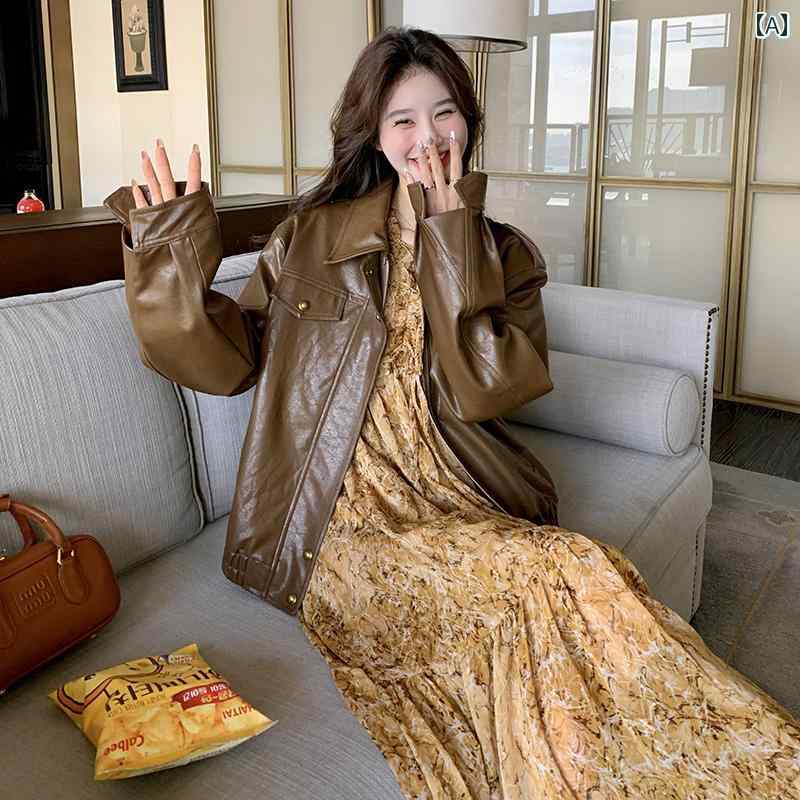 レトロ ワンピース レディース フランスの レトロ 木 耳の 縁の 花柄 ワンピース 女性 2024 春秋 韓国 スリム 年齢を 減らす ロング