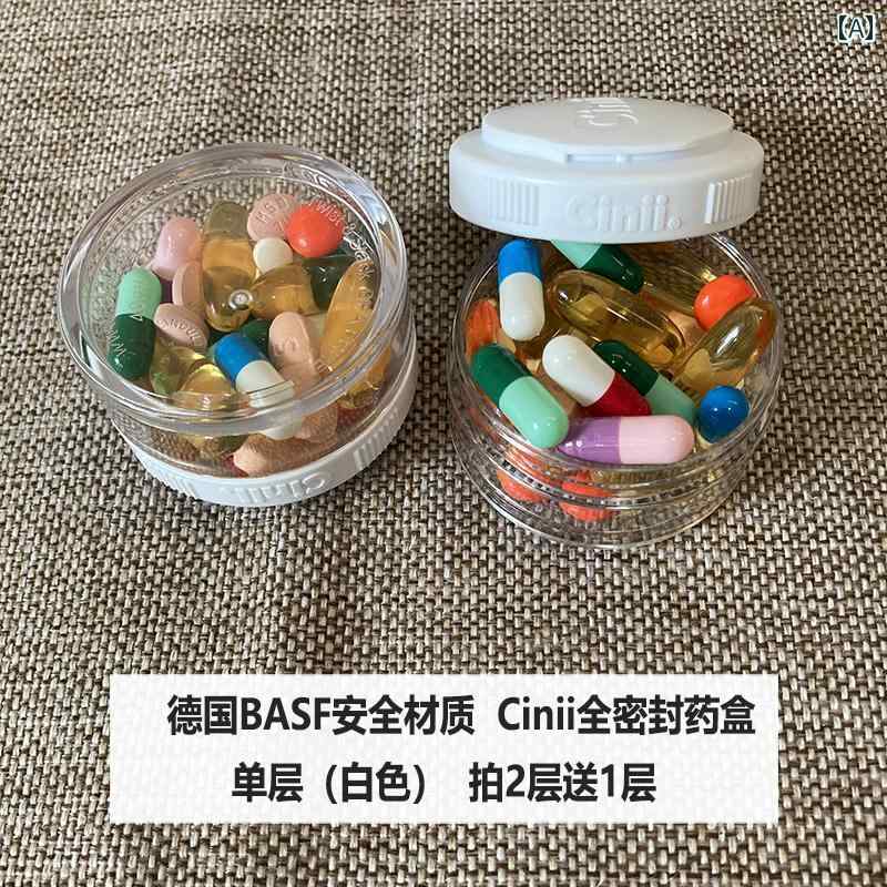 ピル用 ケース 携帯 薬箱 ドイツの Twistackは 完全に 密封 薬 箱で 携帯用 粉 箱 旅行用 スナック 栄養 剤 携帯 用 防 湿 包装 箱です。