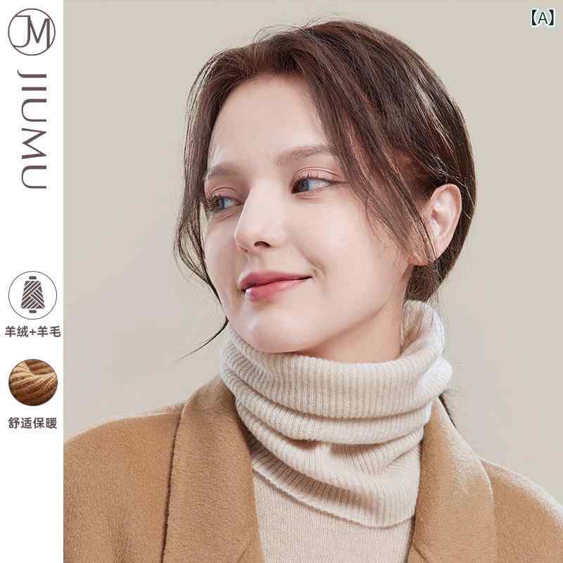 ネック スカーフ レディース Jiumu カシミヤ スカーフ レディース 秋冬 厚手 防寒 マザーズ ニット ウール ネック プロテクター 暖かい スリーブ 4,798円