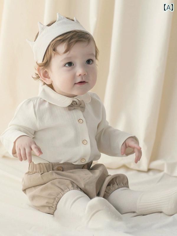 ファッション ベビー ボーイ 1歳の 男の子 誕生日 ドレス 赤ちゃんの 100日 パーティー 服 夏服 スーツ 小さい