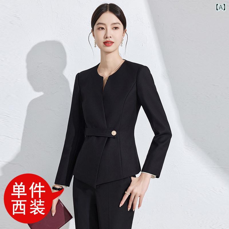 美容院 美容師 作業着 女性 レディース プロ スーツ 春秋 高級の ホテルの 受付 デスク 作業着 宝石 店 9,018円